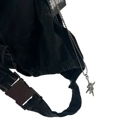 NWT Darker Wavs Acid Wash Crop Top - Picture 7 of 10